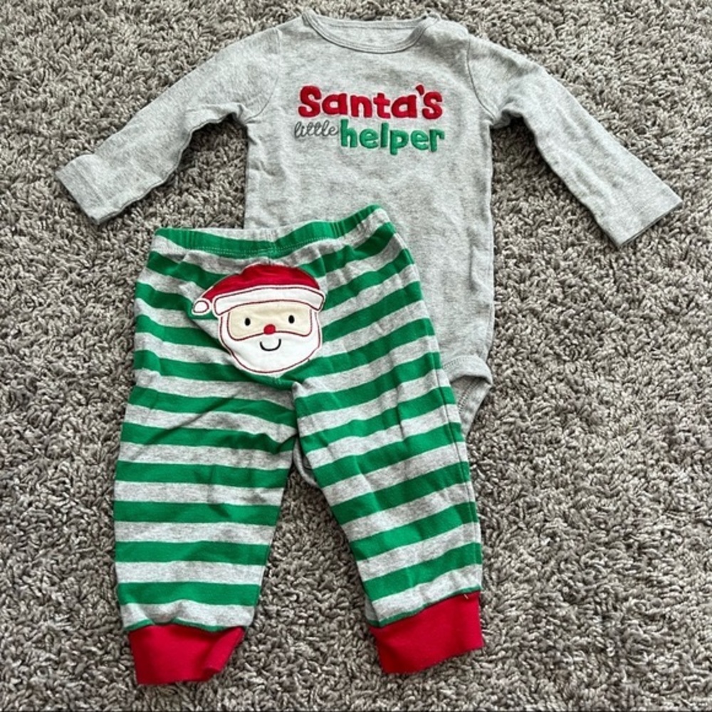 9 Month Santa’s Little Helper Outfit
